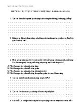 Phiếu bài tập Vật lý Lớp 6 - Phần nhiệt học - Bài 18-19-20-21 (Phần 1) - Phan Thị Hương Quỳnh